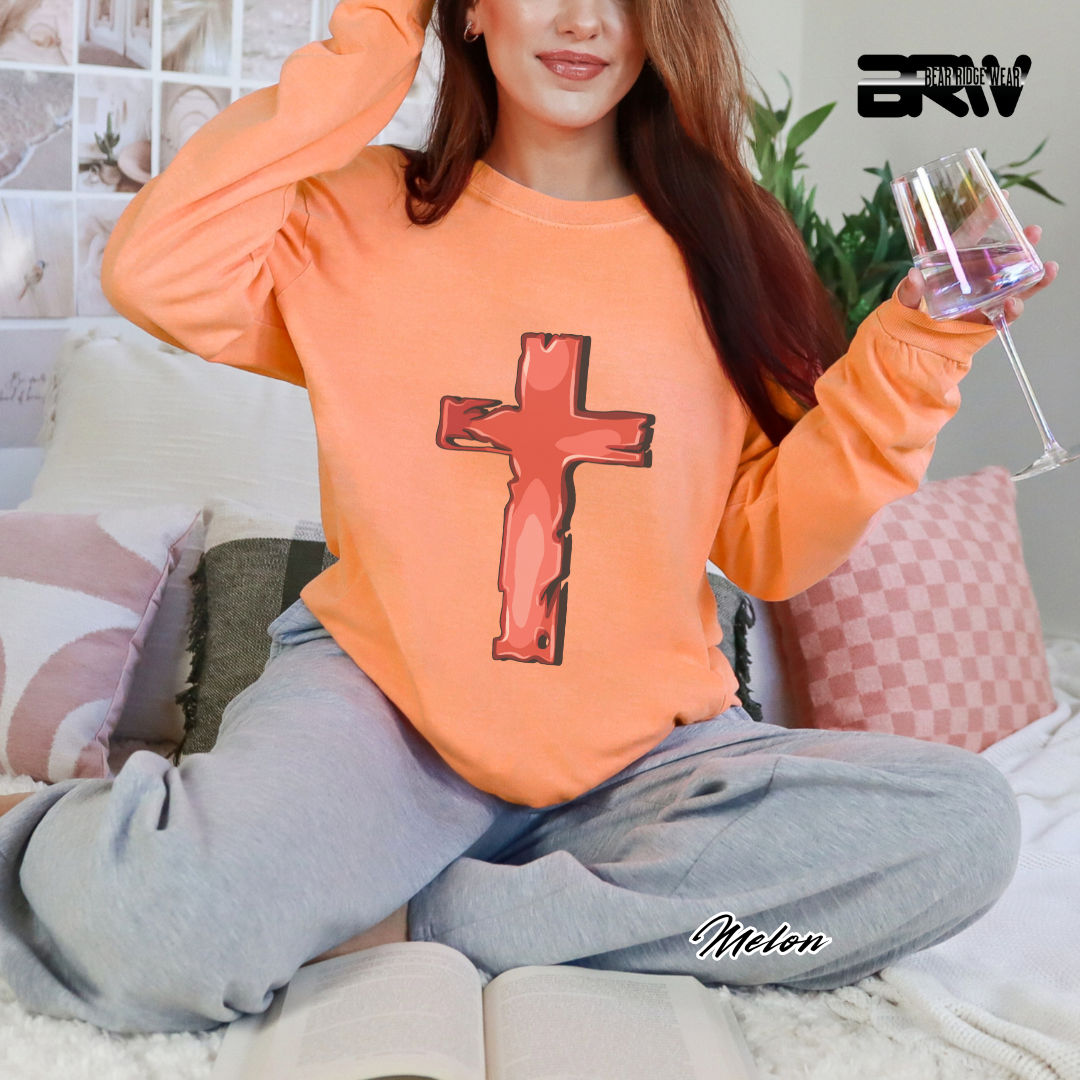 'Old Cross' Faith Long-Sleeve Tee