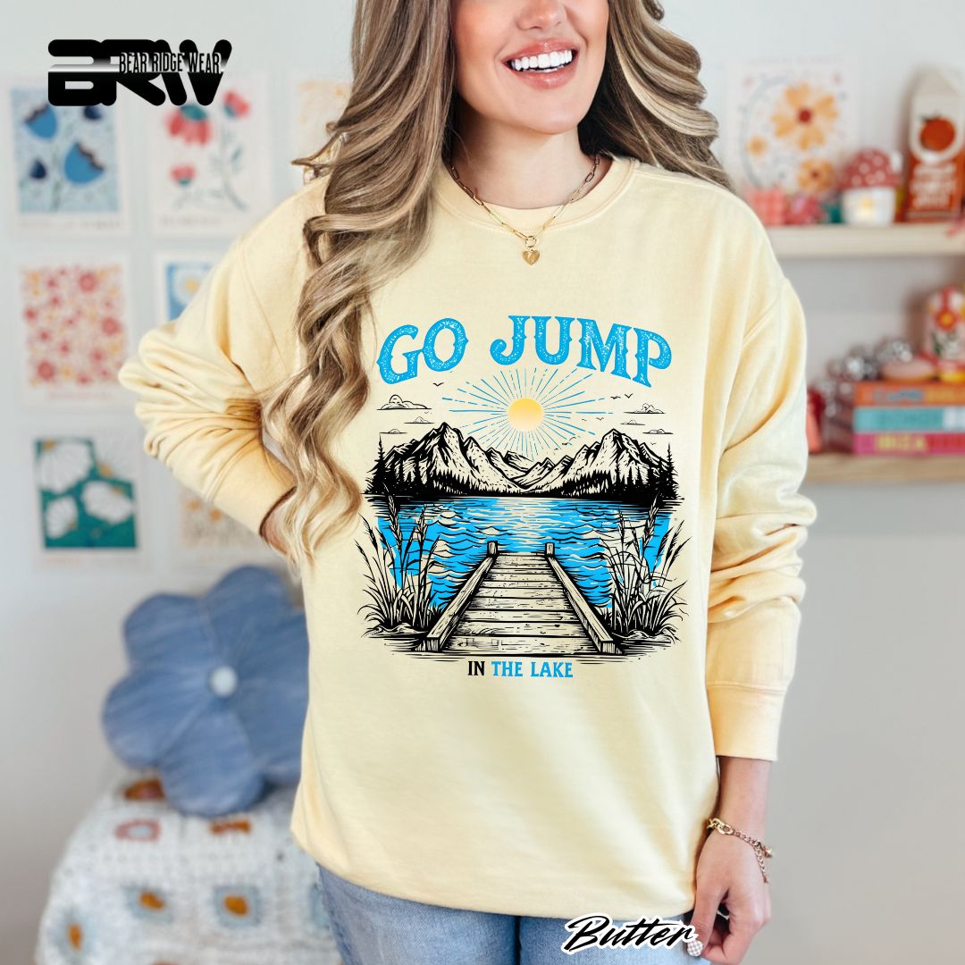 'Go Jump In The Lake' Summer Long Sleeve Tee