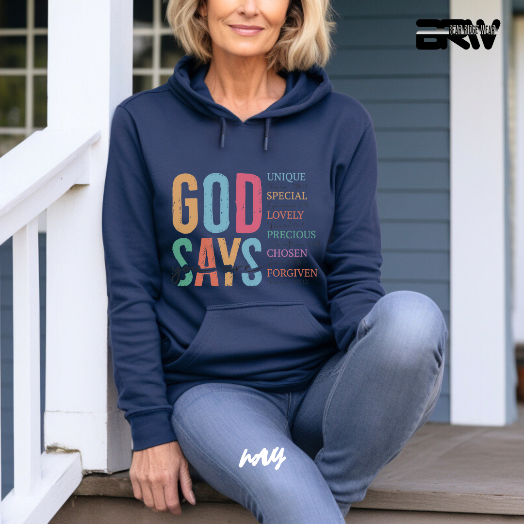 'God Says You Are' Faith Hoodie