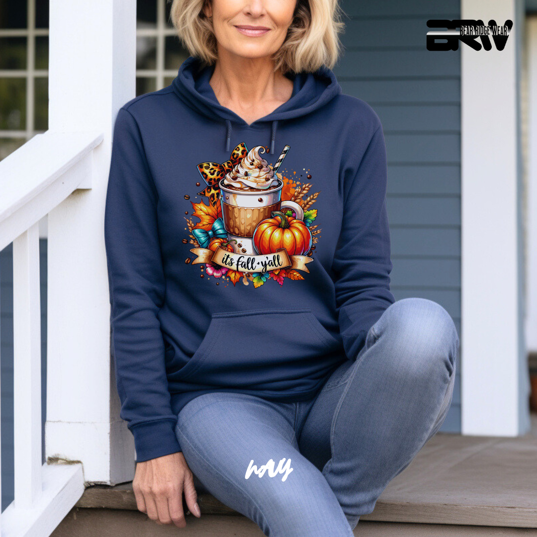 'Its Fall Yall Latte' Fall Hoodie