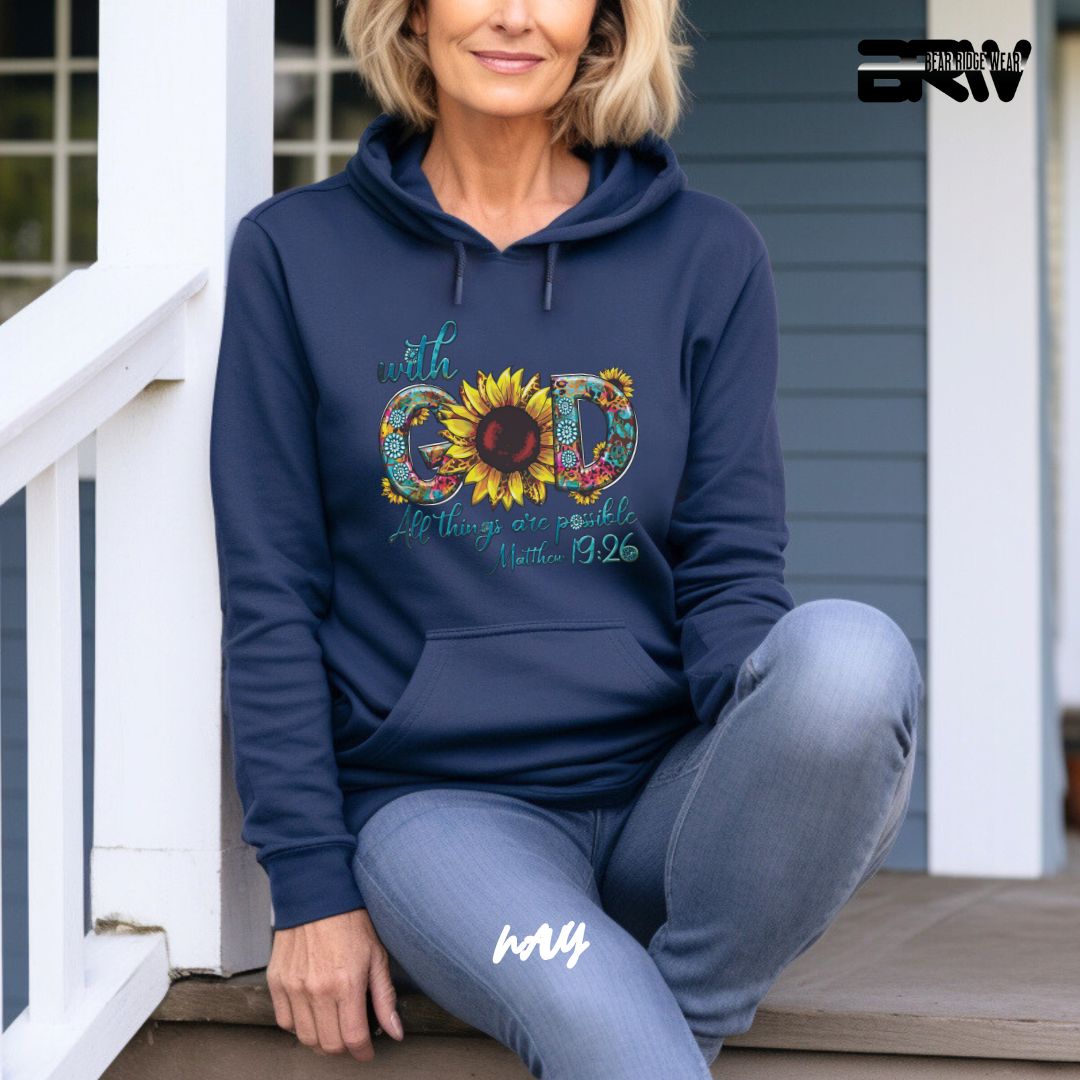 'With God All Things Are Possible' Faith Hoodie