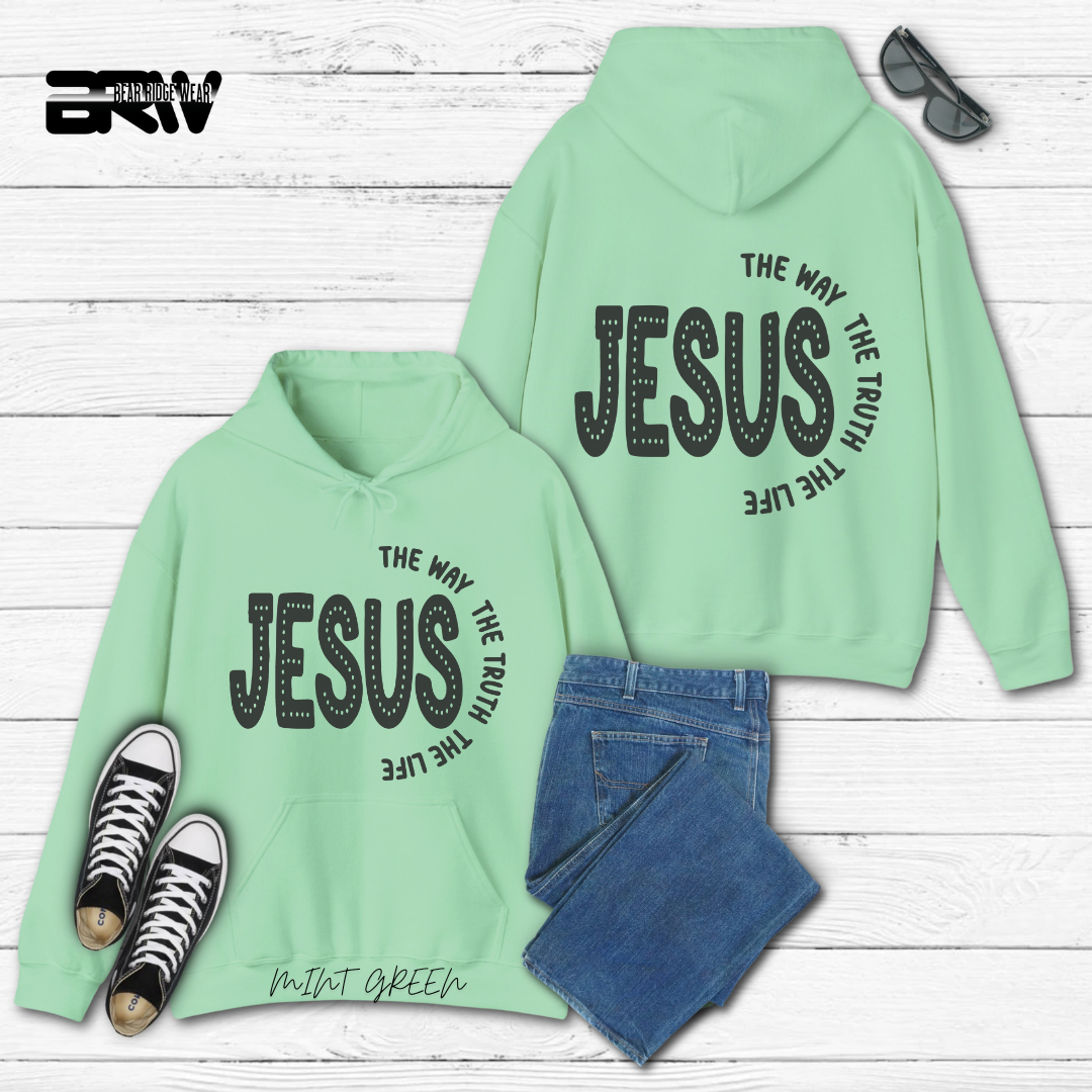 'Jesus The Way, The Truth, The Life' Faith Hoodie