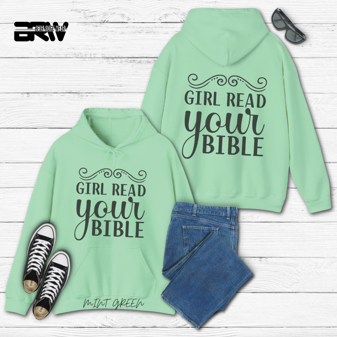 'Girl Read Your Bible' Faith Hoodie