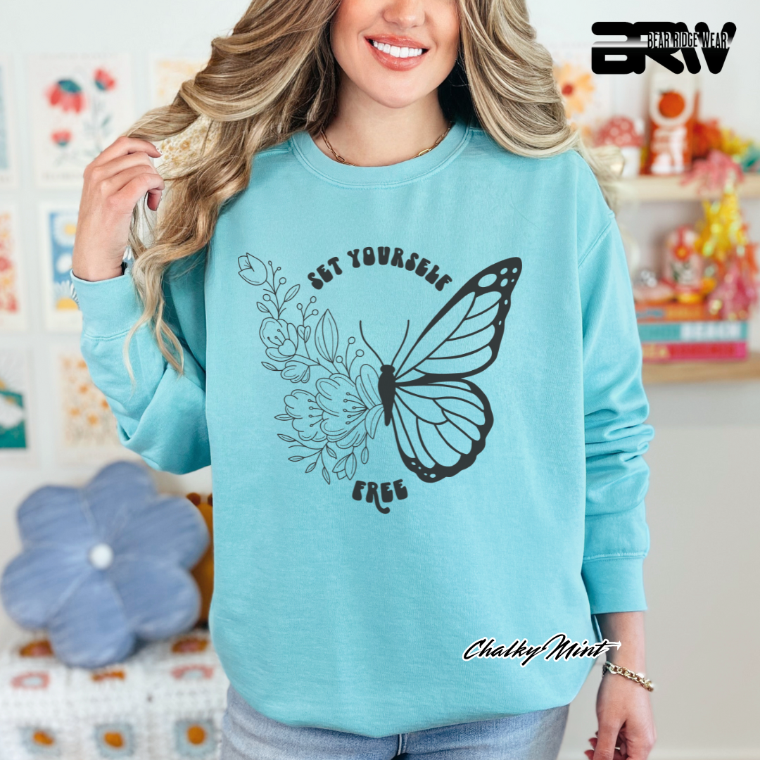 'Set Yourself Free' Crewneck Sweatshirt