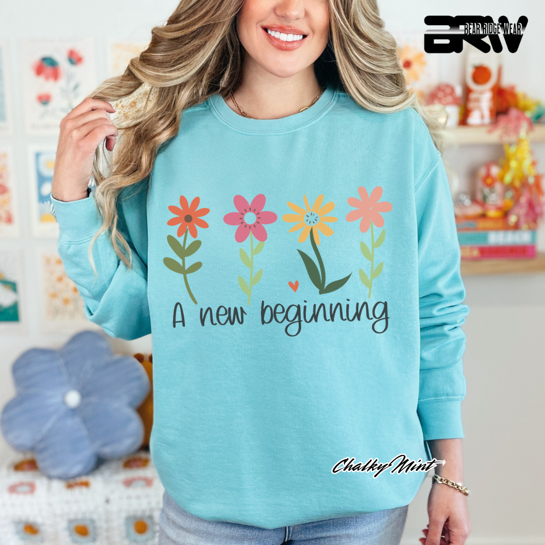 'A new beginning' Crewneck Sweatshirt