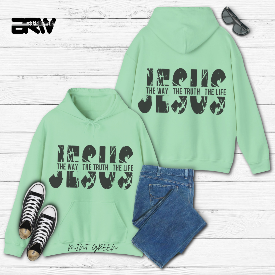 'Jesus The Way, The Truth, The Life' Faith Hoodie