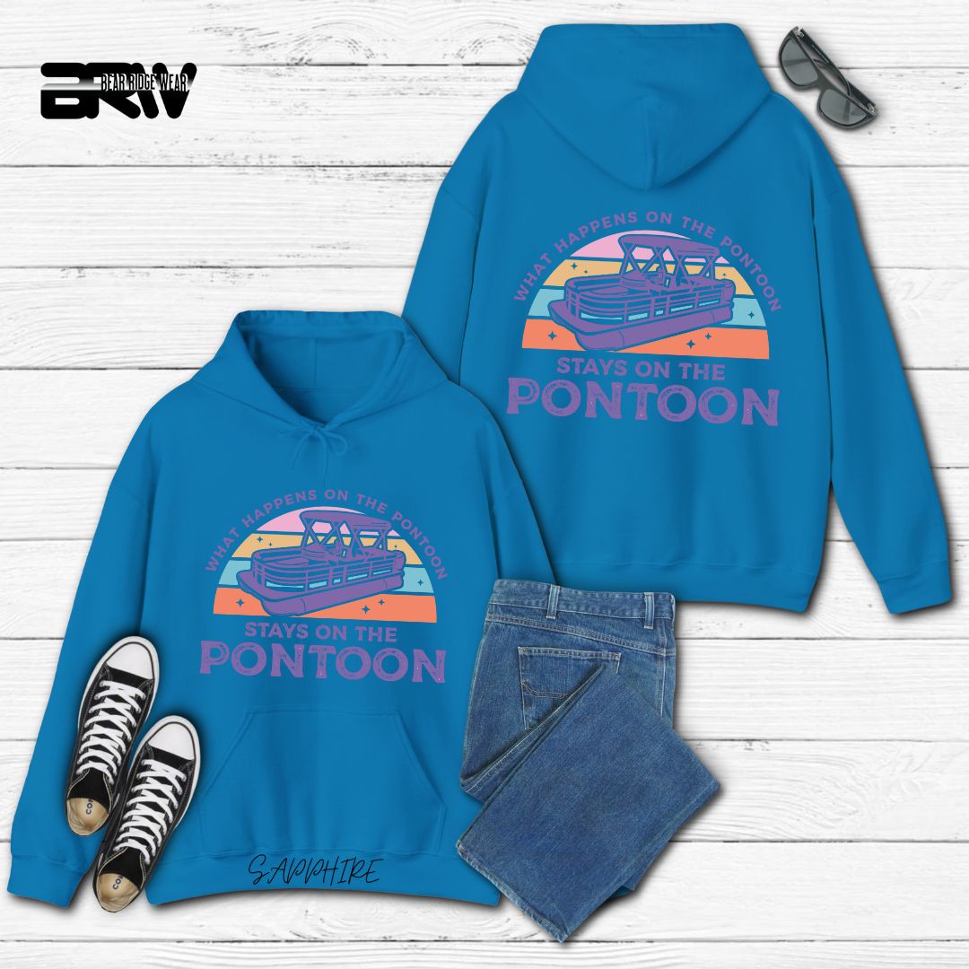 'What Happens To Pontoon' Summer Hoodie