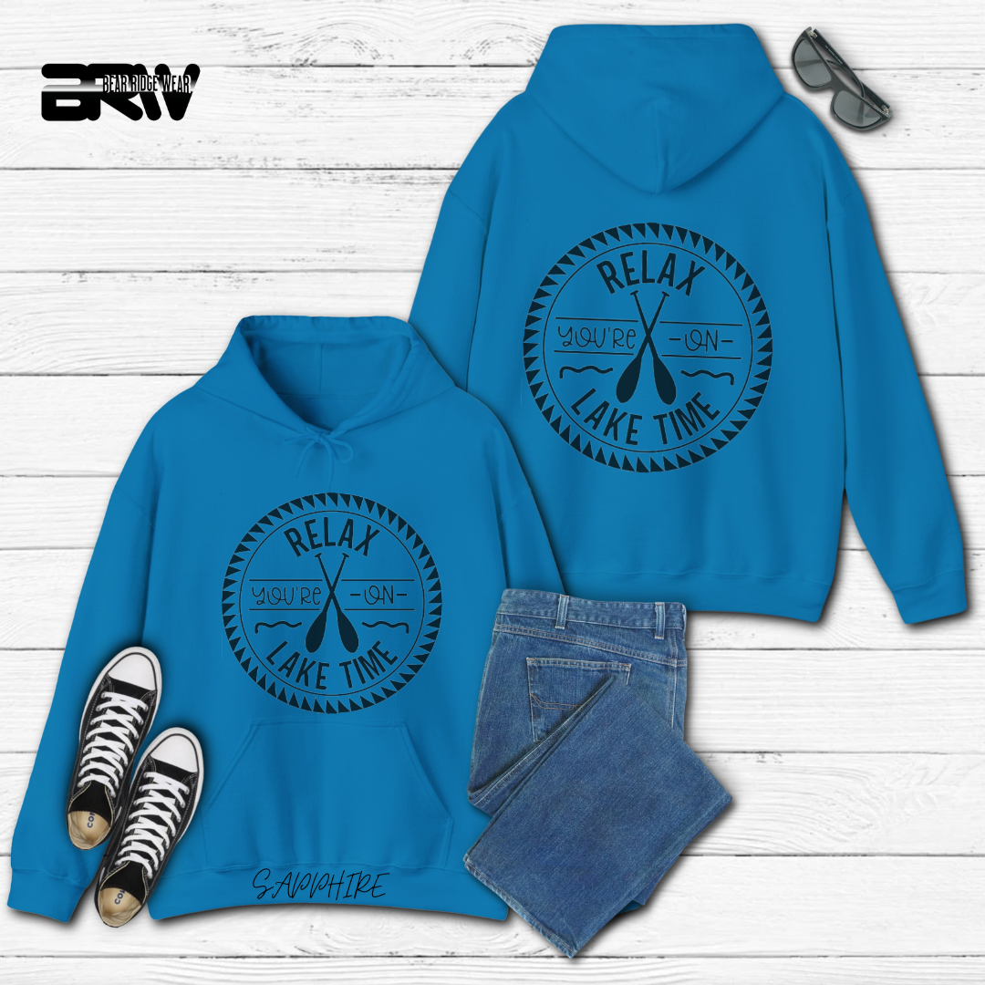'Relax your on lake time' Hoodie