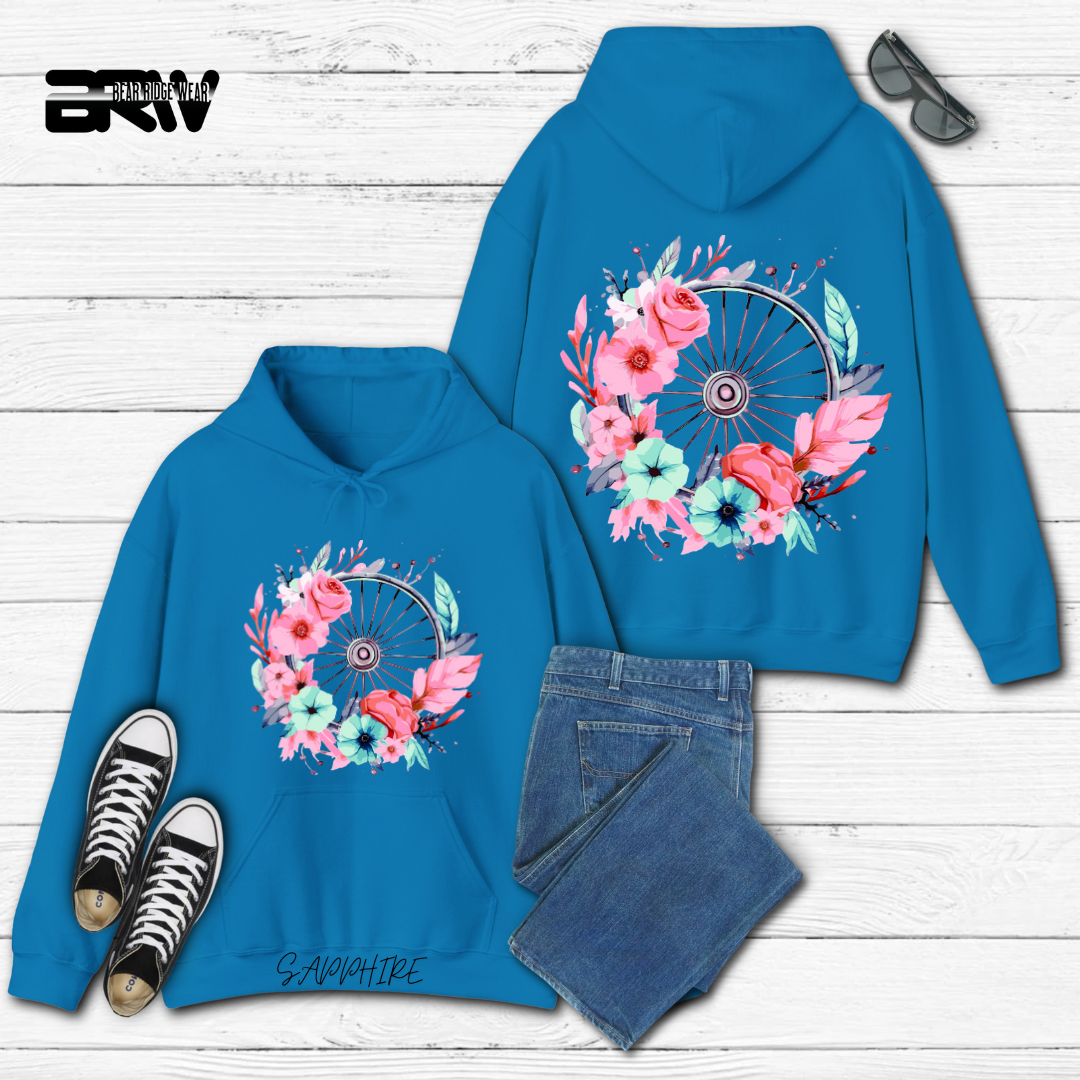'Flower-Wagon Wheel' Hoodie
