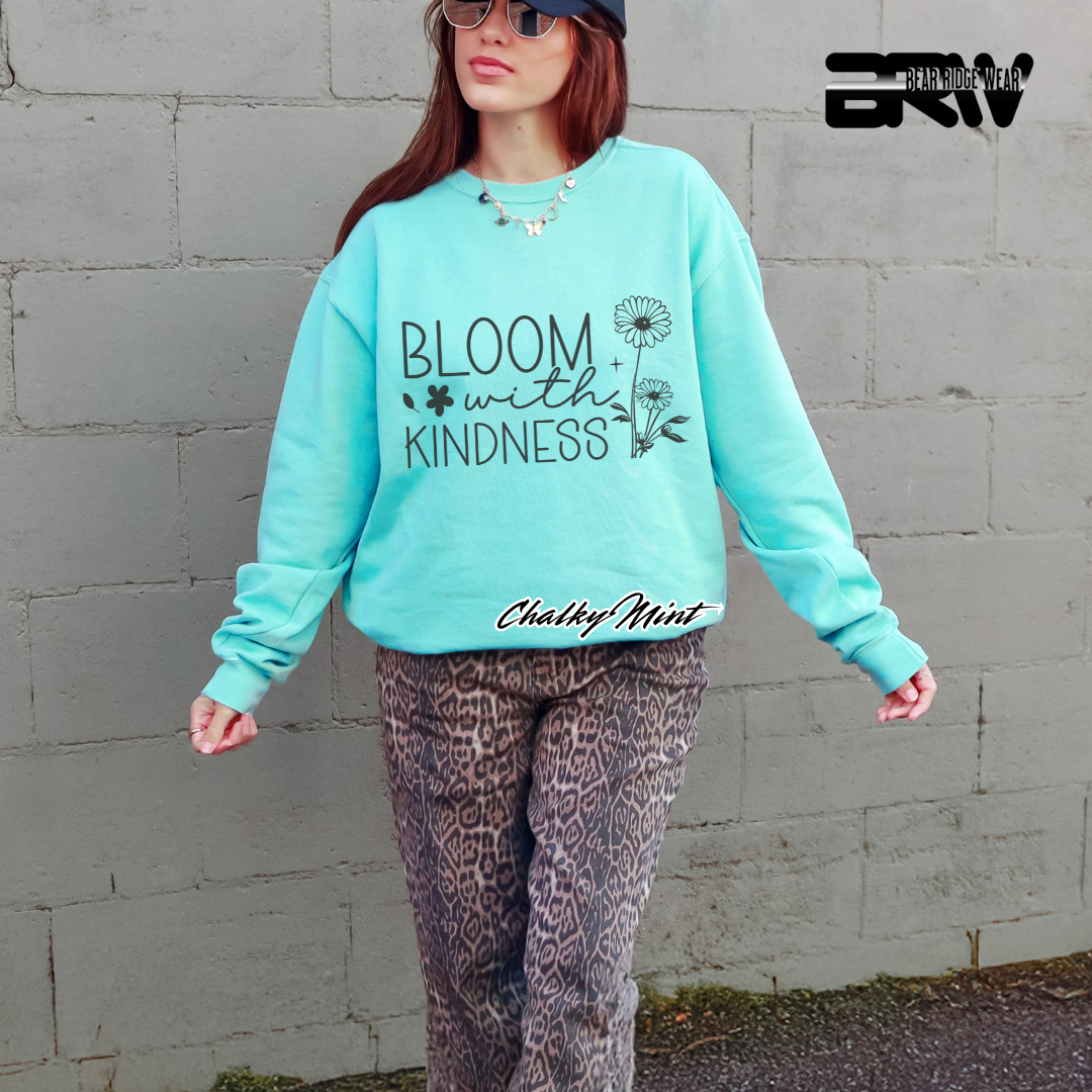 'Bloom With Kindness' Crewneck Sweatshirt