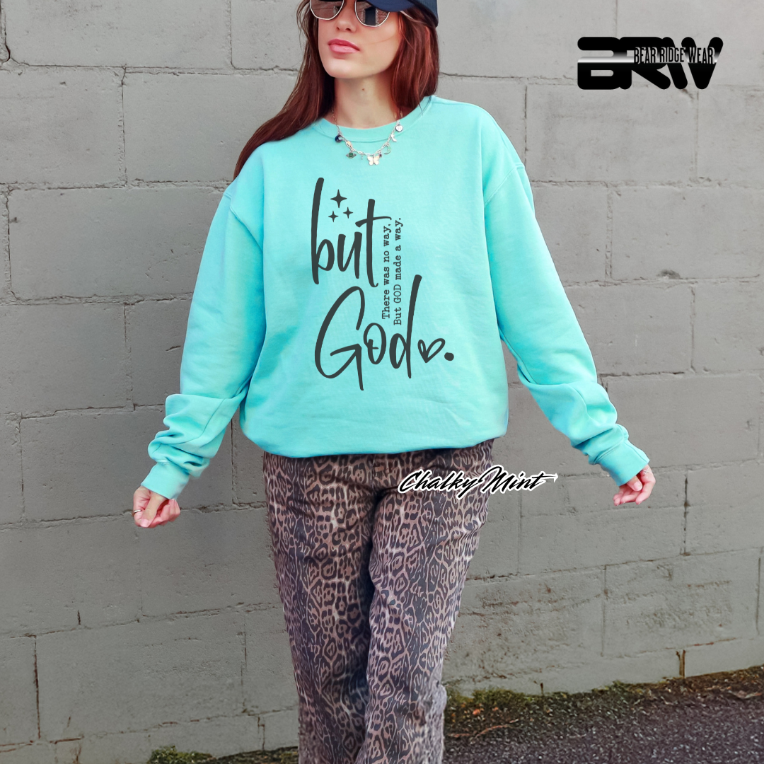 'But God' Faith Long-Sleeve Tee