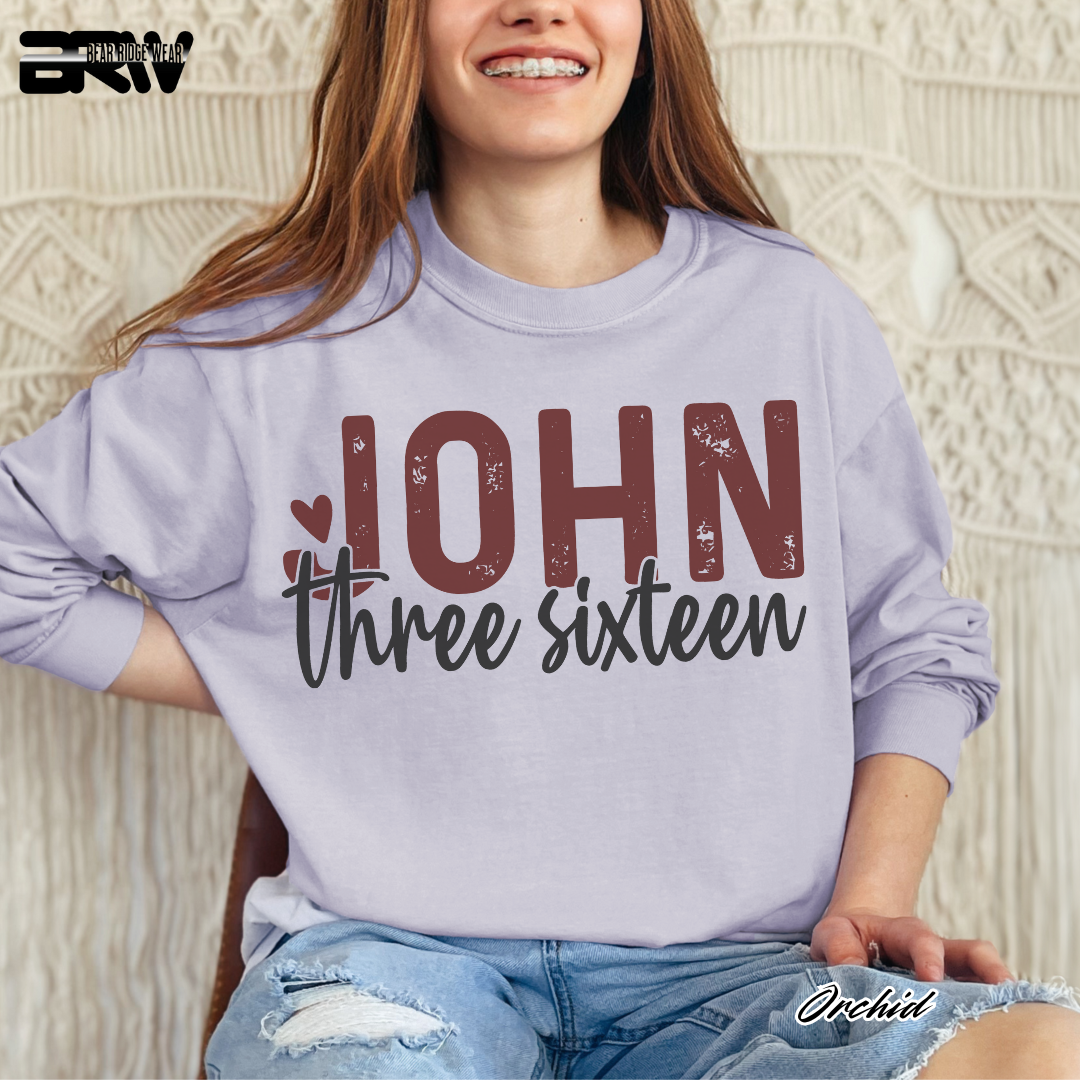 'John Three Sixteen' Faith Long-sleeve Tee
