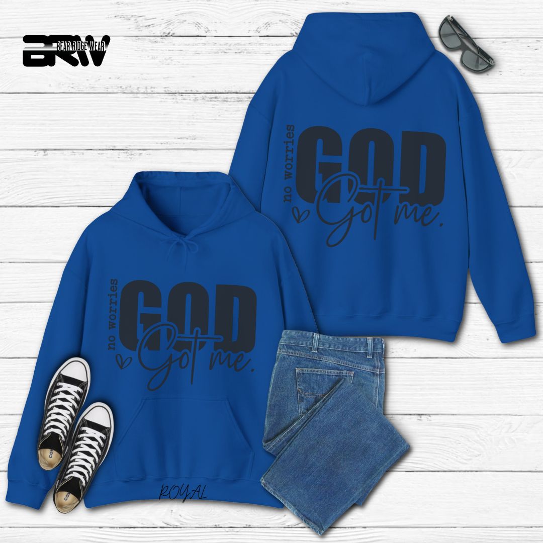 'No Worries God Got Me' Faith Hoodie