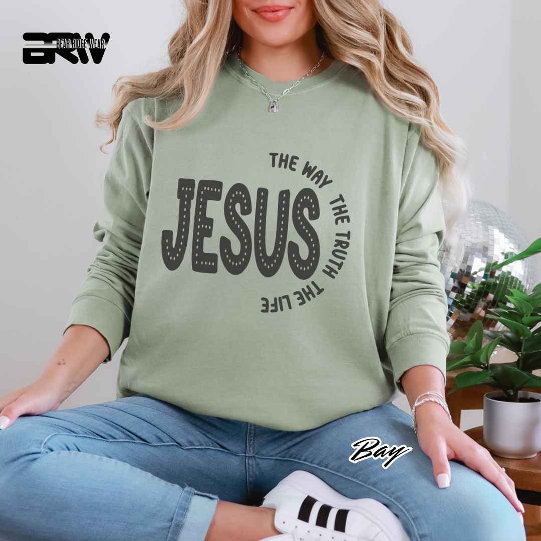 'Jesus The Way, The Truth, The Life' Faith Long-sleeve Tee