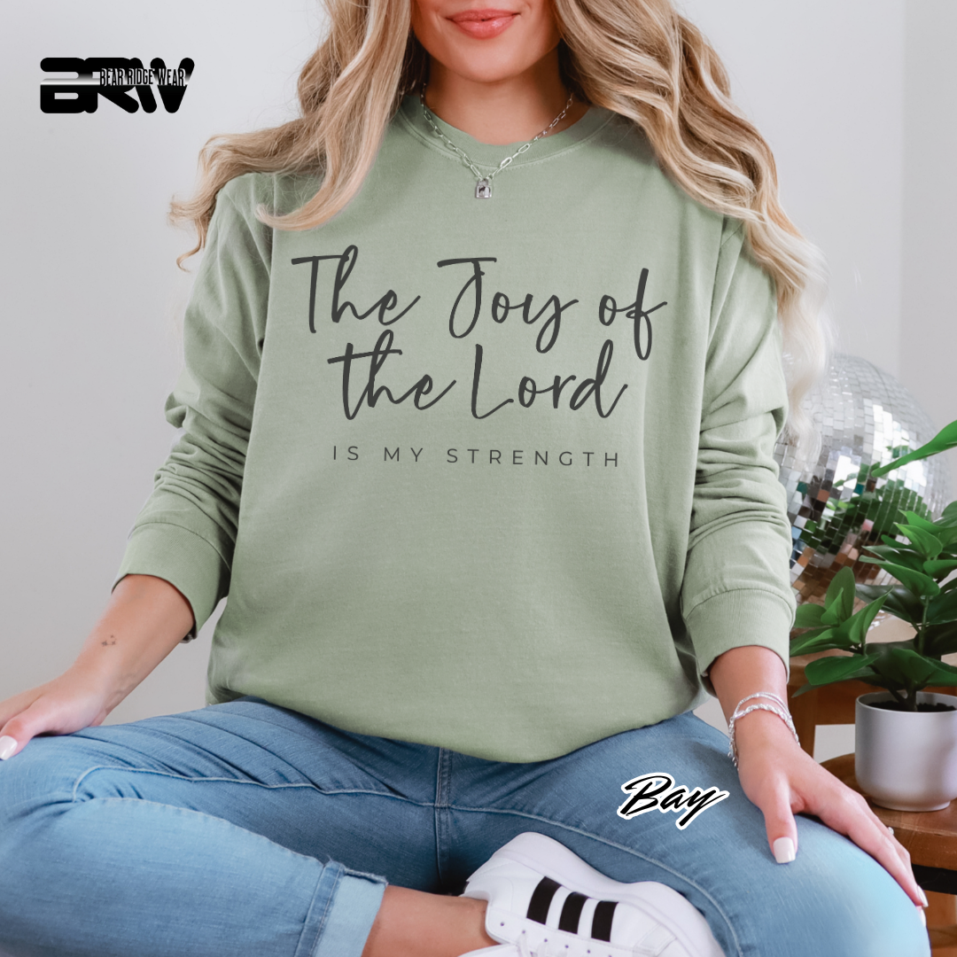 'The Joy Of The Lord Is My Strength' Faith Long-sleeve Tees