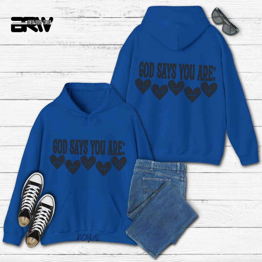 'God Says You Are' Faith Hoodie