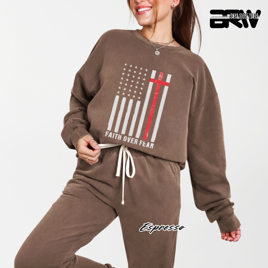'Faith Over Fear' Faith Crewneck Sweatshirt