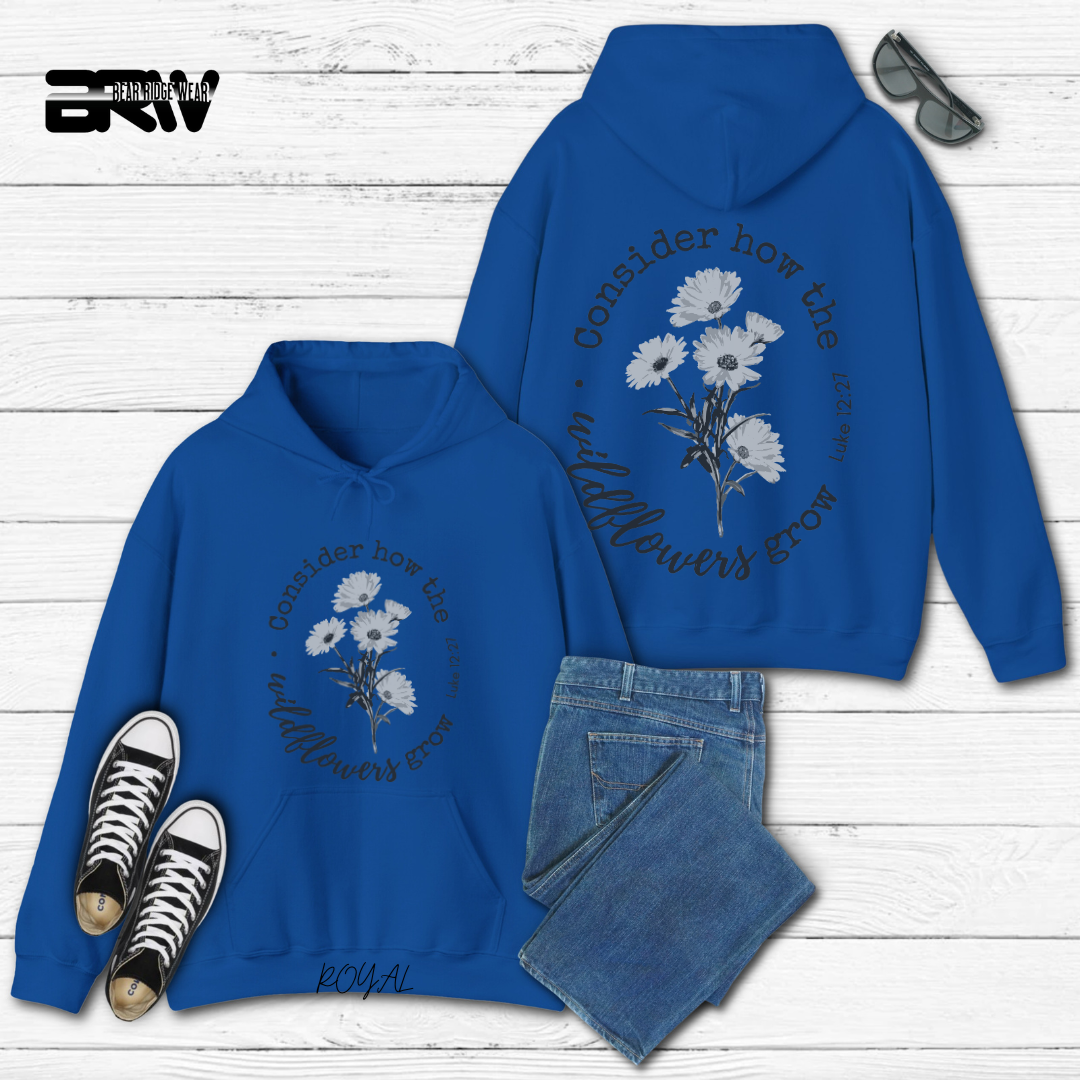 'Consider how the Wildflower grow' Faith Hoodie