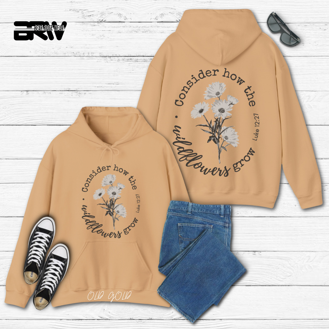 'Consider how the Wildflower grow' Faith Hoodie