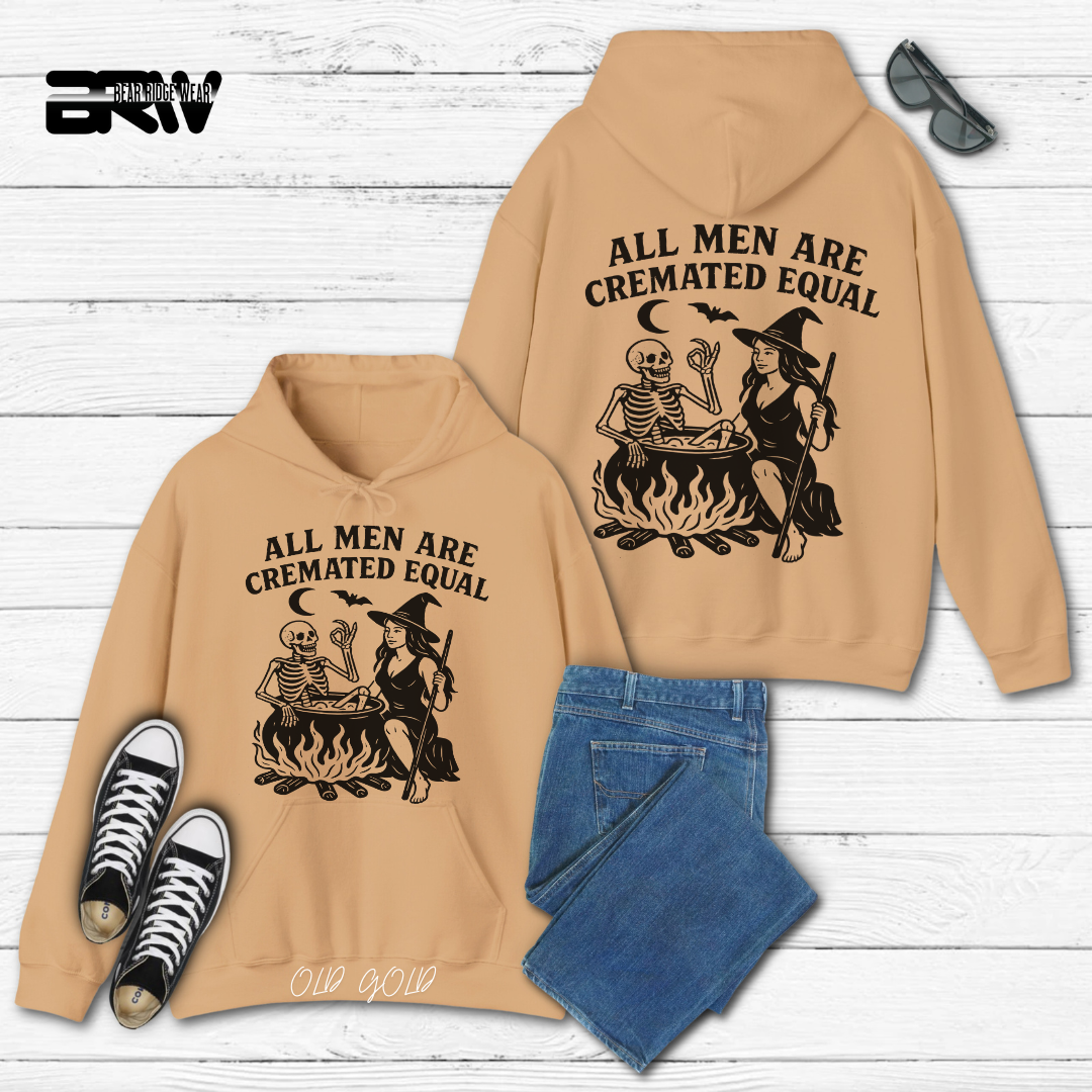 'All men are cremated equally' Fall Hoodie