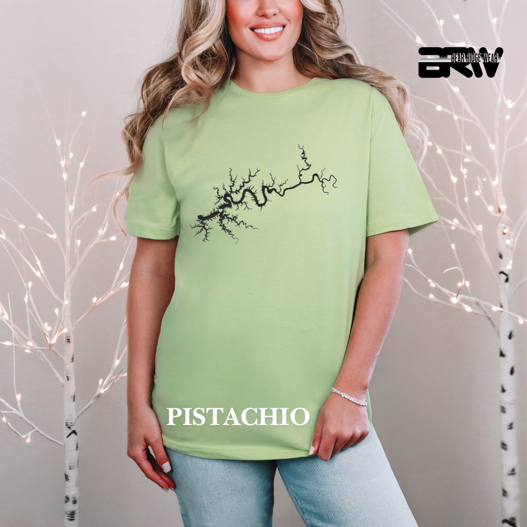 "Black Lake Cumberland" Map Tee
