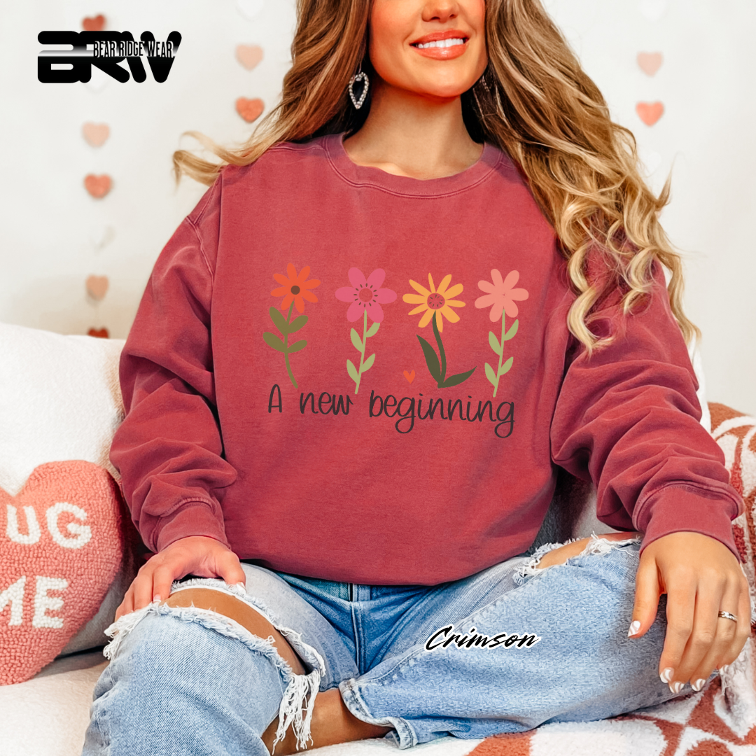 'A new beginning' Crewneck Sweatshirt