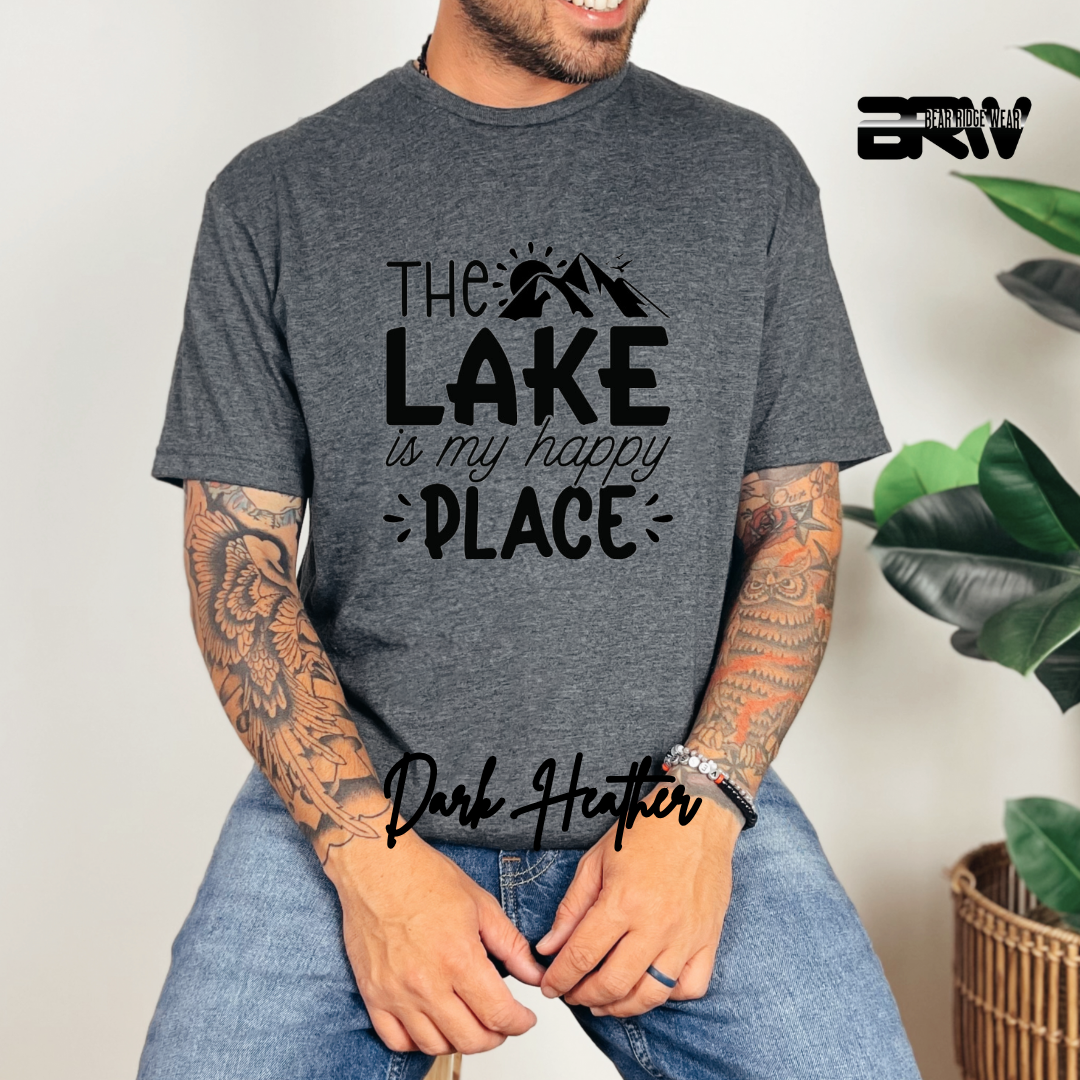 "The Lake is My Happy Place" Graphic T-Shirt