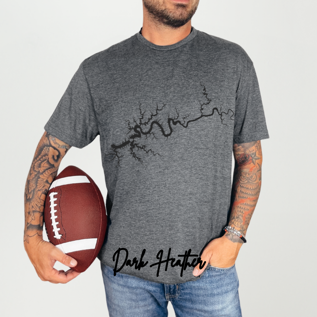 "Lake Cumberland Map" T-Shirt