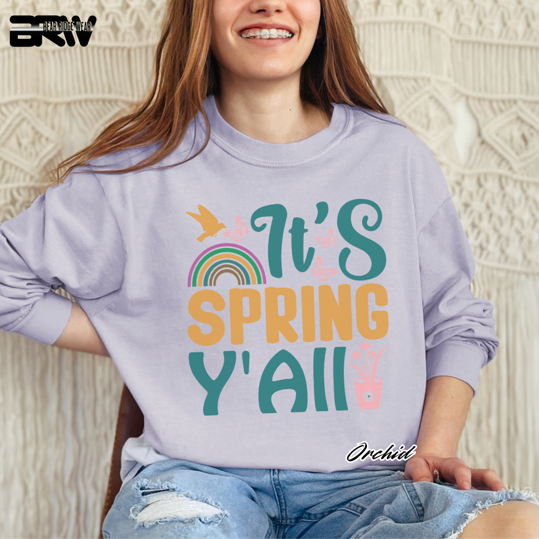 'It's spring y'all' Long Sleeve Tee