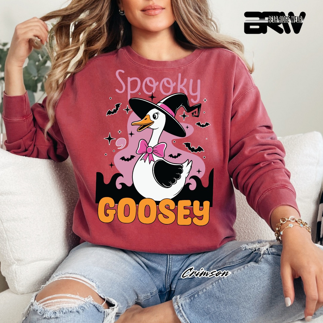 'Spooky Goosey' Fall Crewneck Sweatshirt