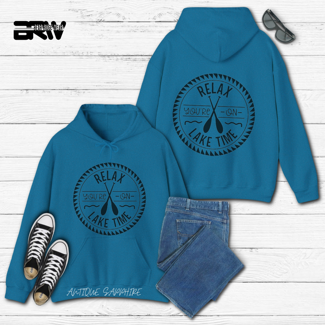 'Relax your on lake time' Hoodie