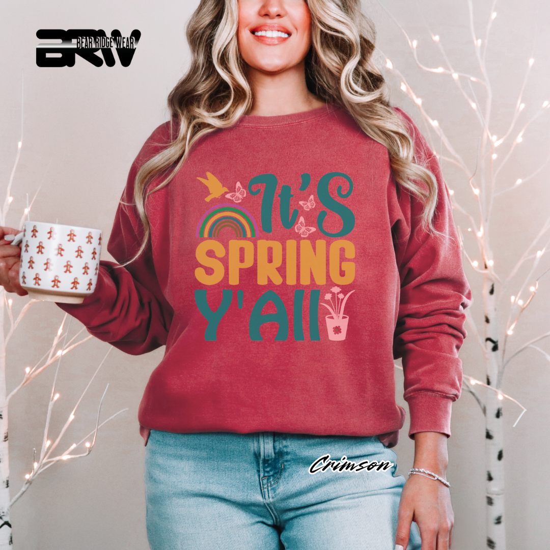 'It's Spring Y'All' Crewneck Sweatshirt