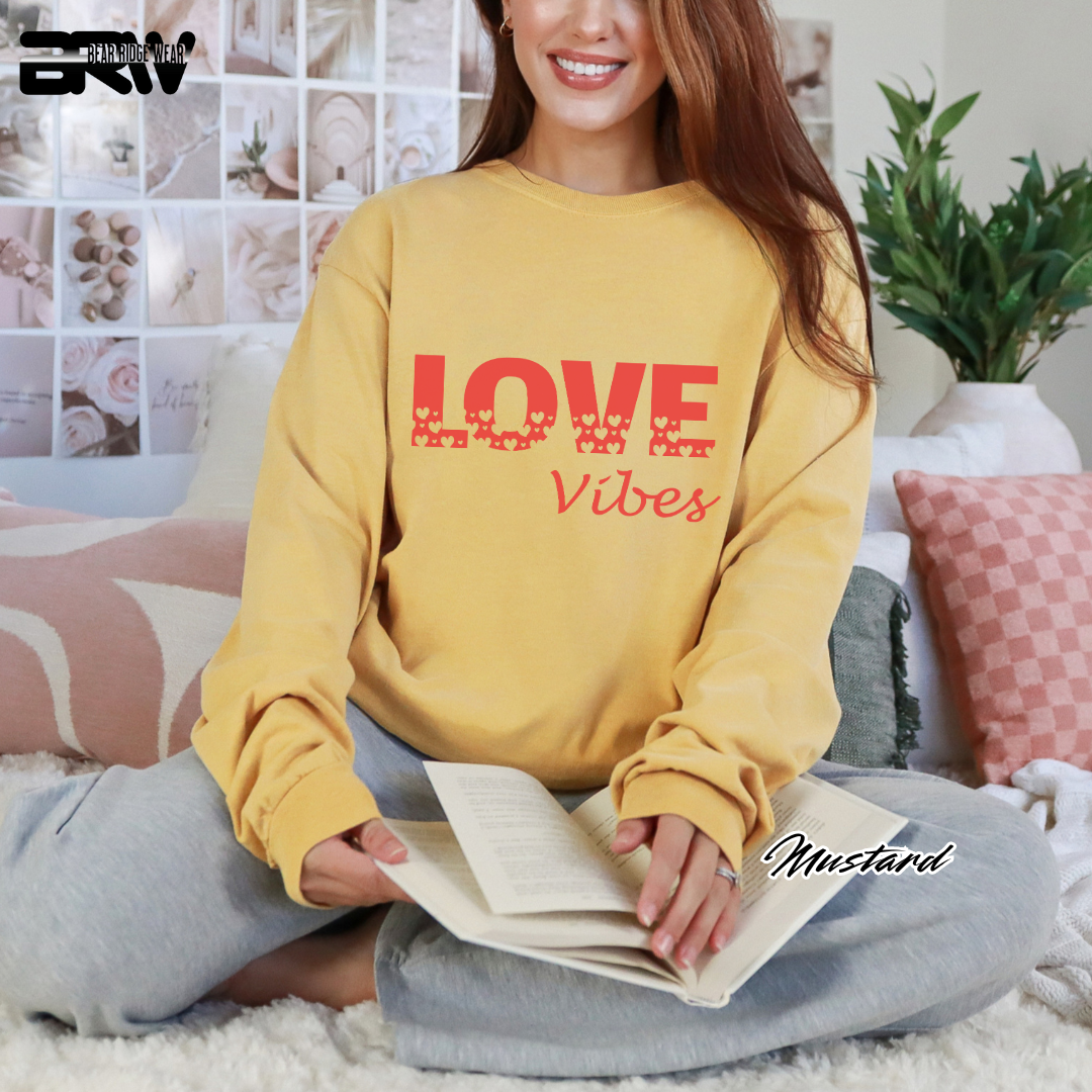 'Love Vibes' Long-Sleeve Tee