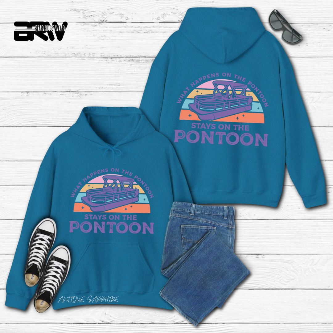 'What Happens To Pontoon' Summer Hoodie