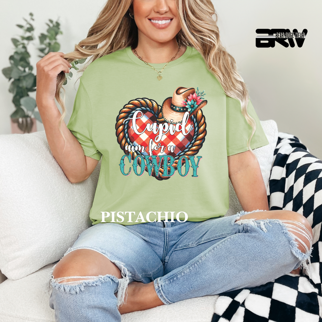 ‘Cupid, Aim for a Cowboy’ Tee
