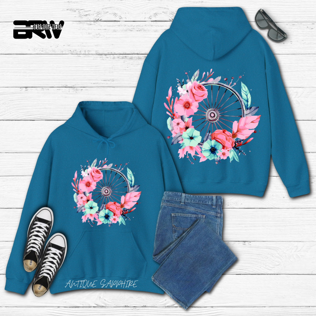 'Flower-Wagon Wheel' Hoodie