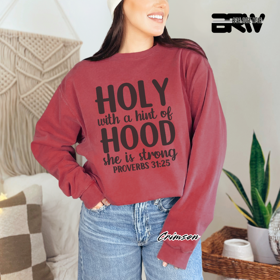 'Holy With A Hint Of Hood' Faith Long-Sleeve Tee