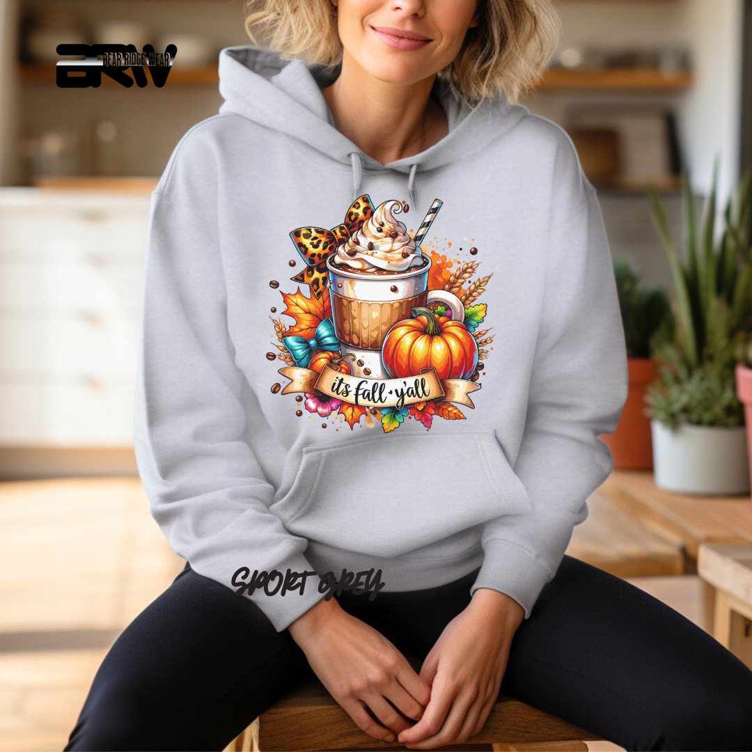'Its Fall Yall Latte' Fall Hoodie