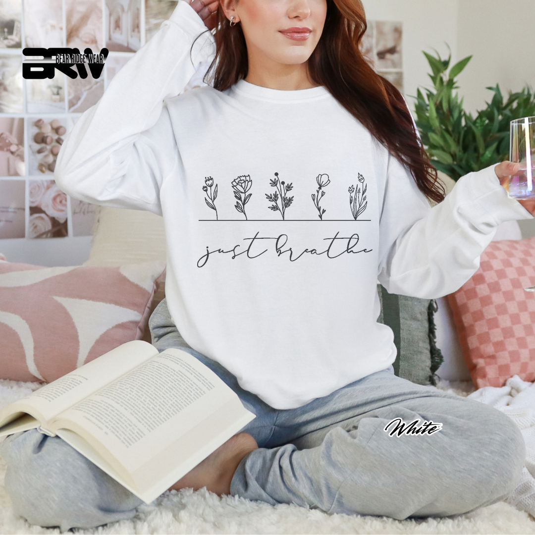 'Just Breathe' Long-sleeved Tee