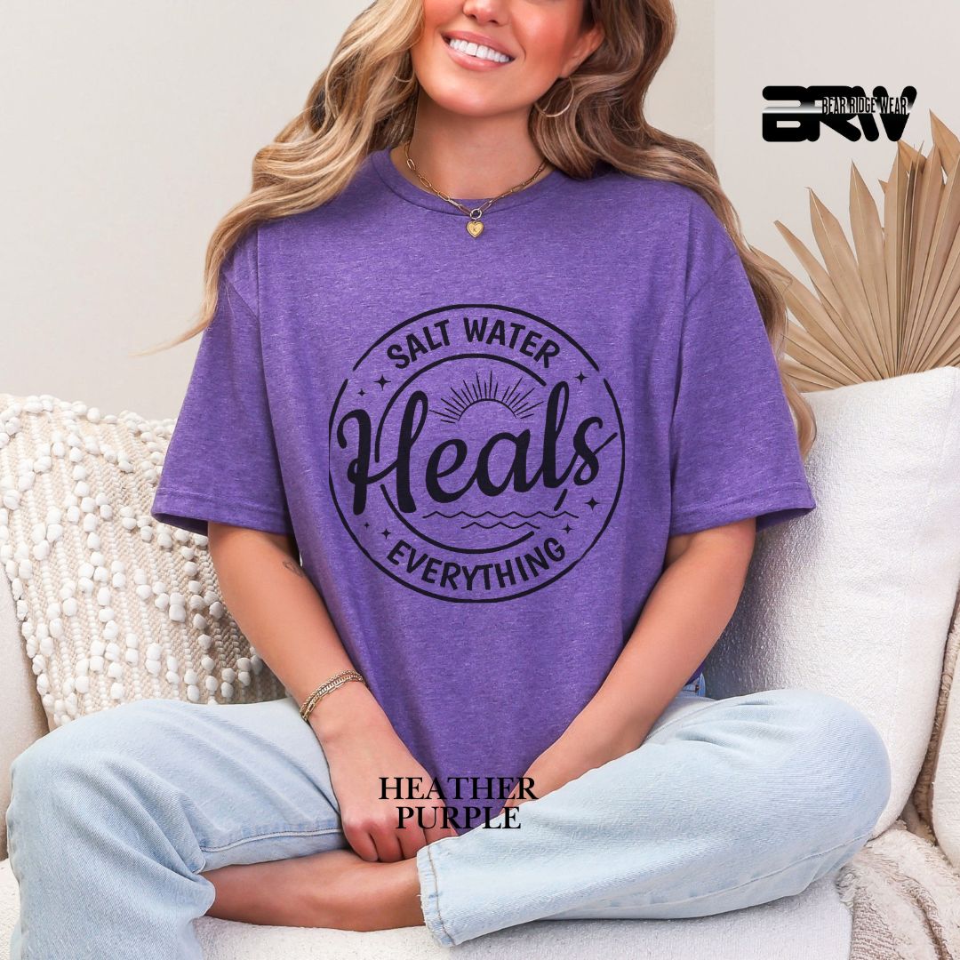 'Salt Water Heals Everything' 2 Summer Tee