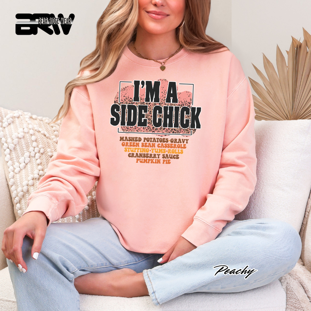 'I'm A Side Chick' Fall Crewneck Sweatshirt
