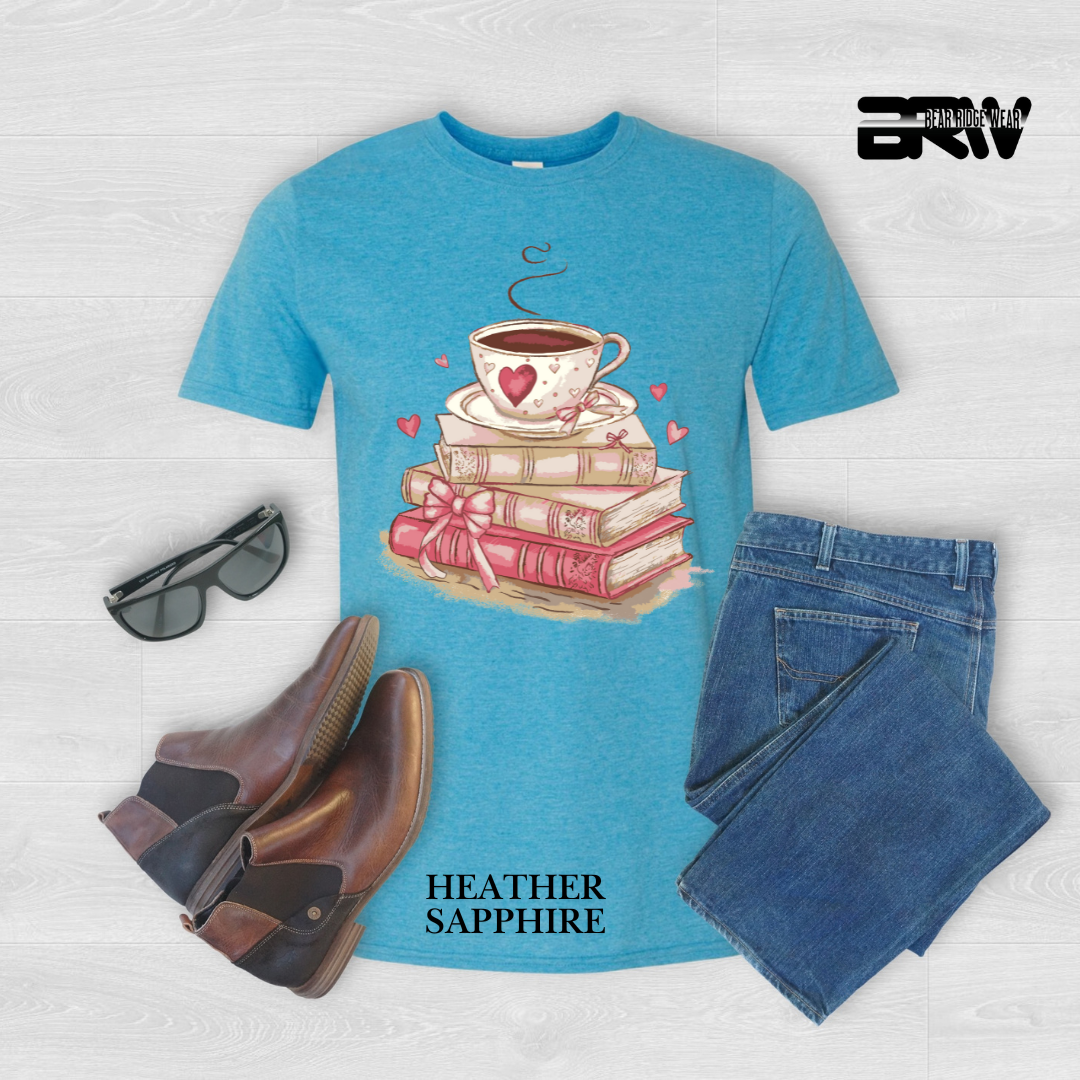'Coffee On Top of the Books' Tee