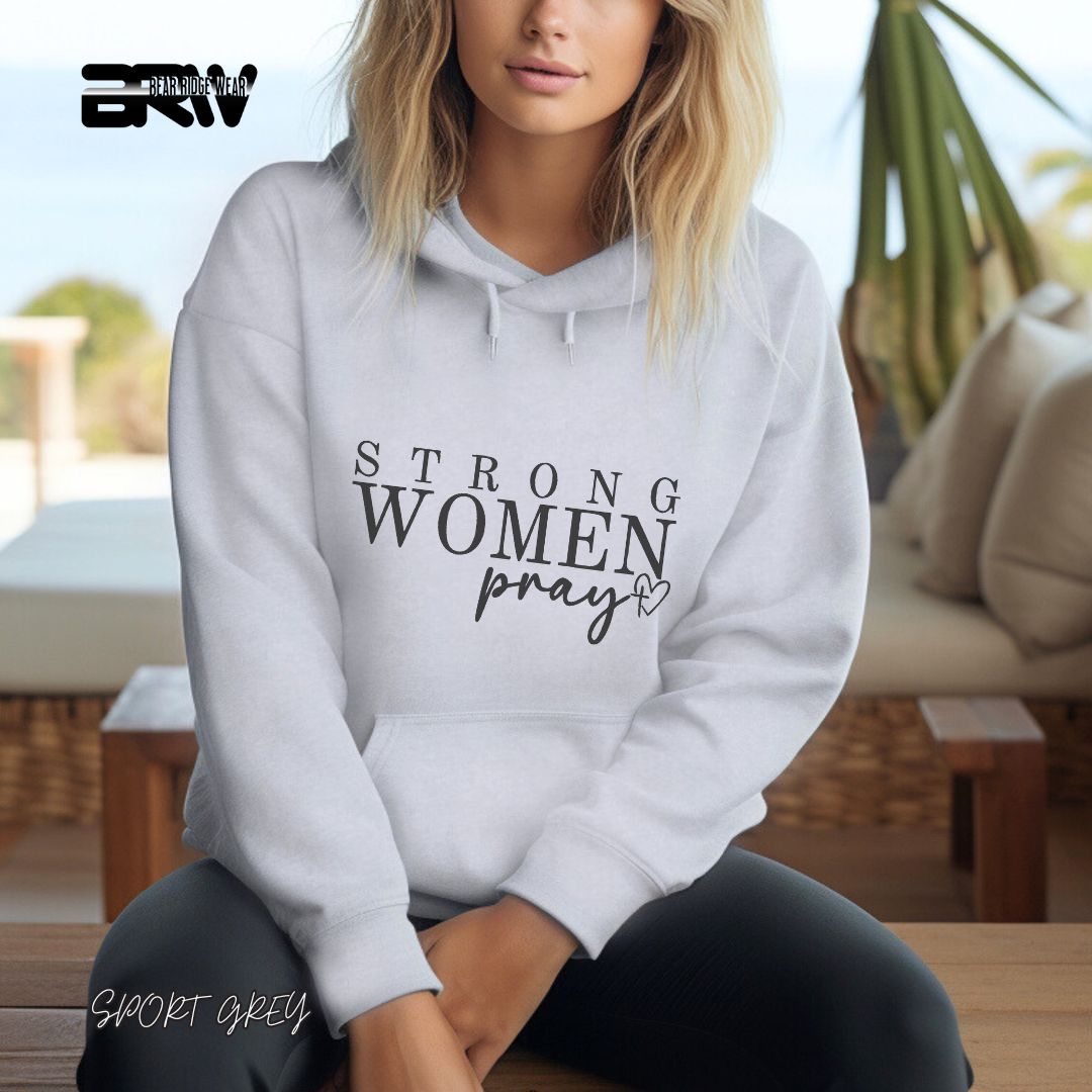 'Strong Woman Pray' Faith Hoodie