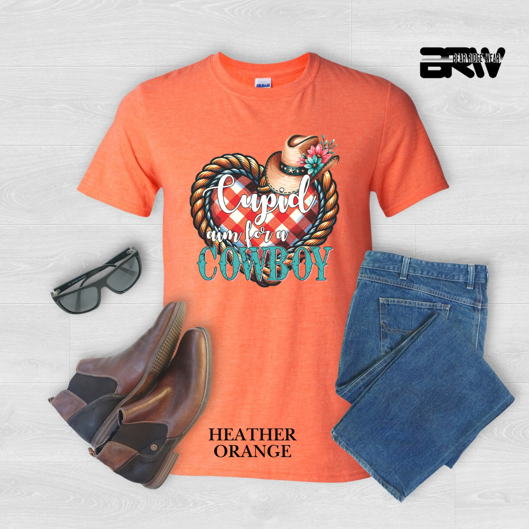 ‘Cupid, Aim for a Cowboy’ Tee