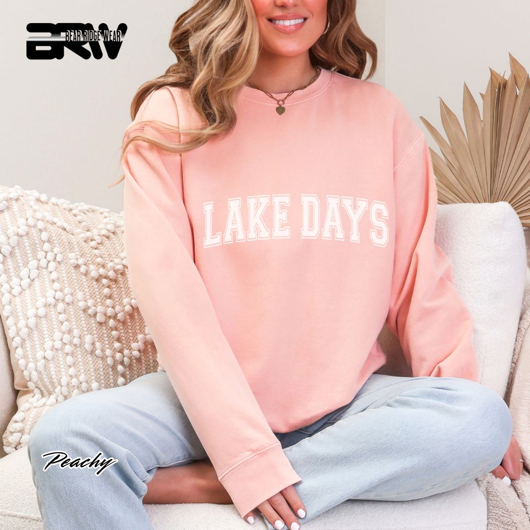 'Lake Days' Summer Crewneck Sweatshirt