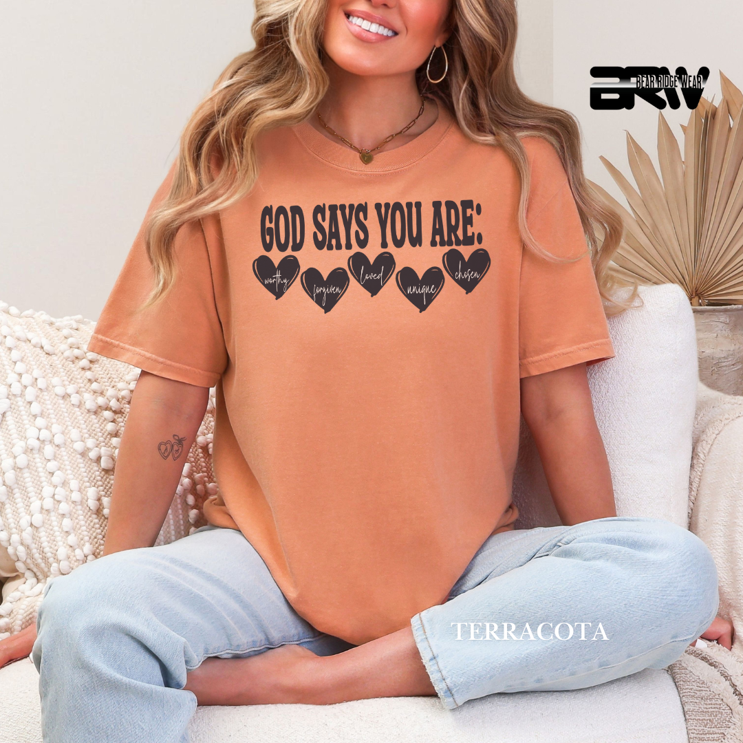 'God Says You ARE' Faith Tee
