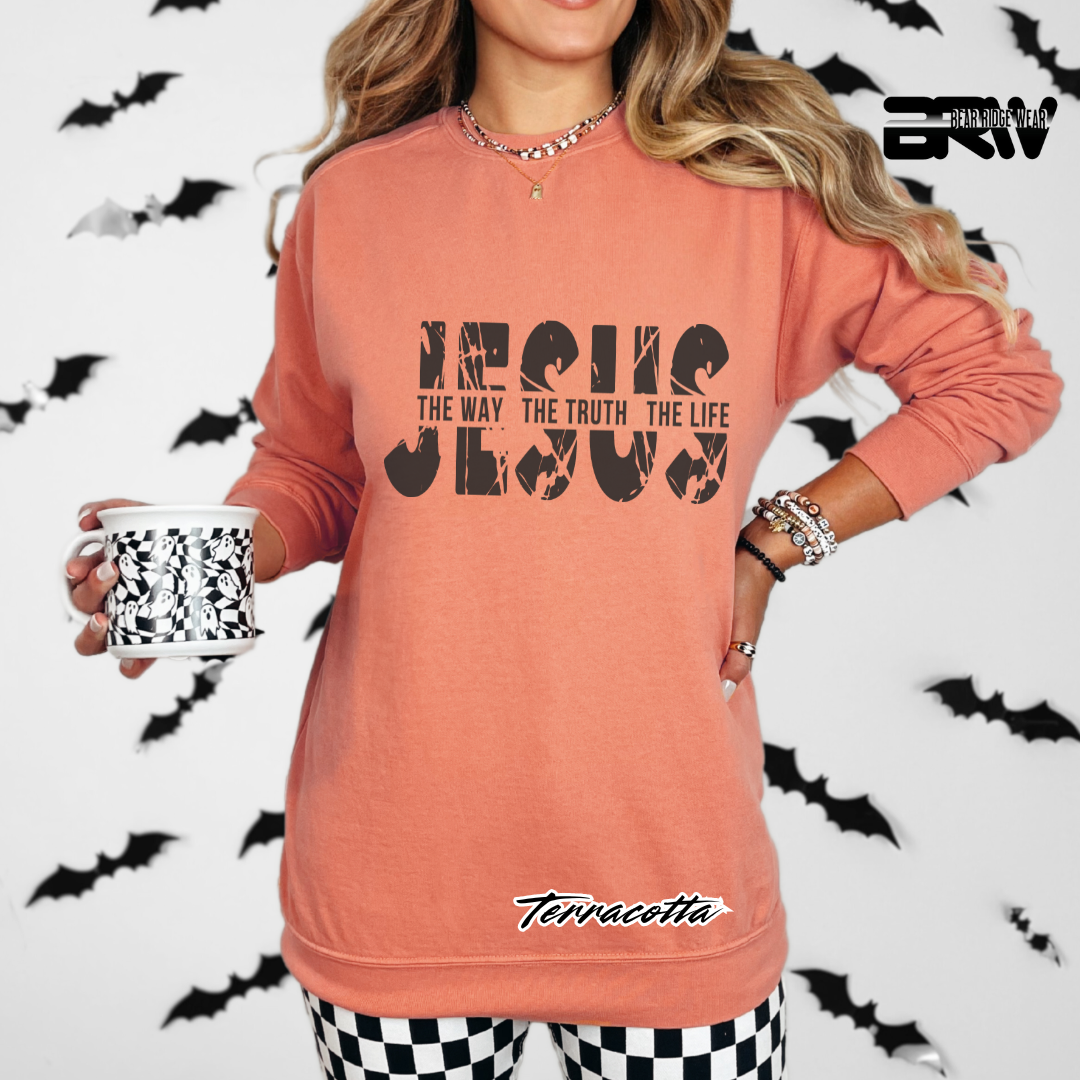 'Jesus The Way, The Truth, The Life' Faith Long-sleeve Tees