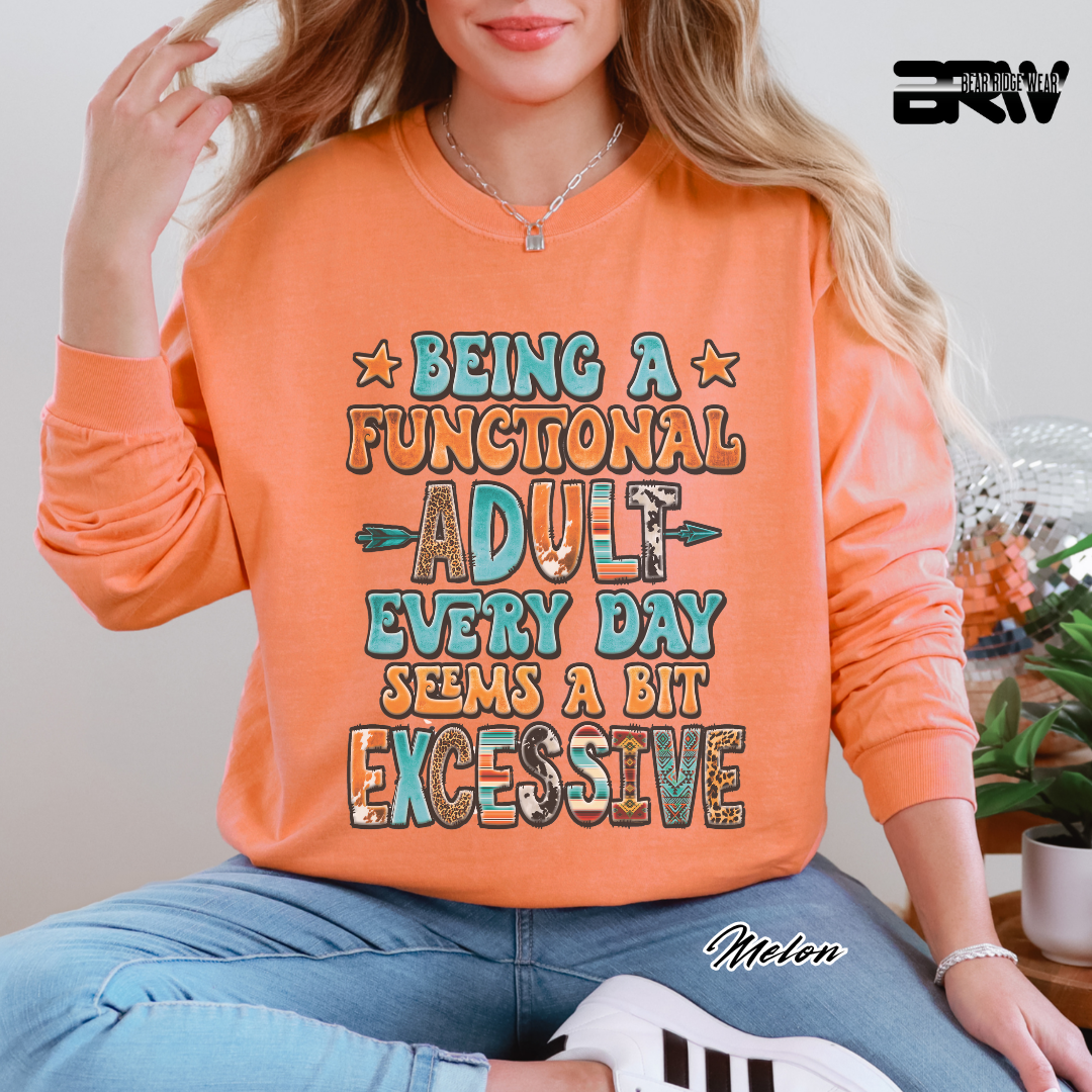 'Functional Adult' Long-Sleeve Tee