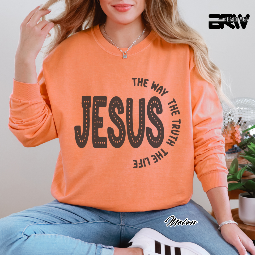 'Jesus The Way, The Truth, The Life' Faith Long-sleeve Tee