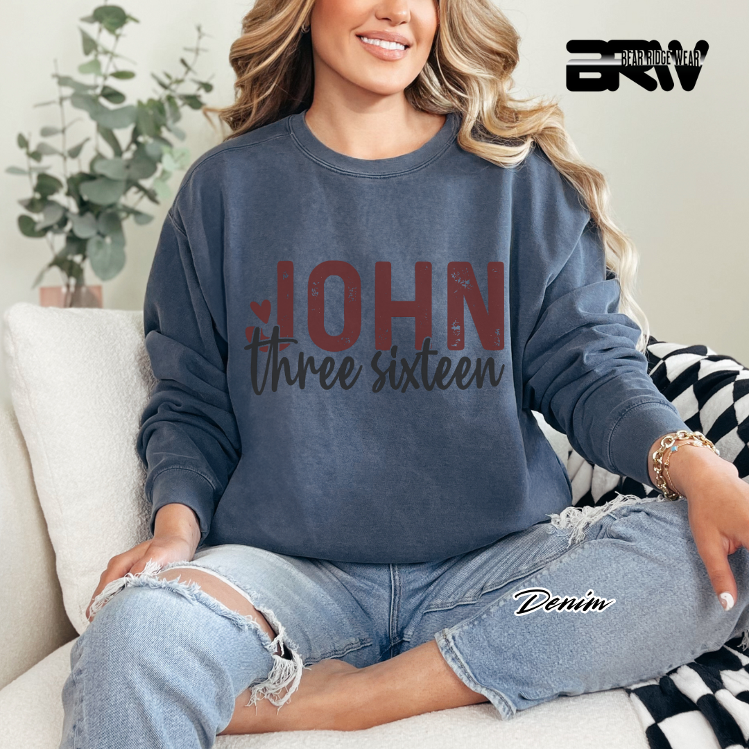 'John Three Sixteen' Faith Crewneck Sweatshirt